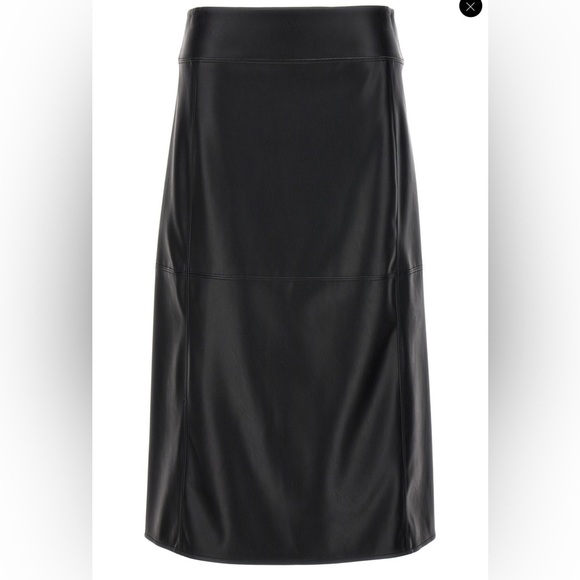NWT NEW SEASON ‘S MAX MARA ‘RIMINI’ FAUX LEATHER SKIRT BLACK FALL/WINTER/SPRING - Picture 5 of 16